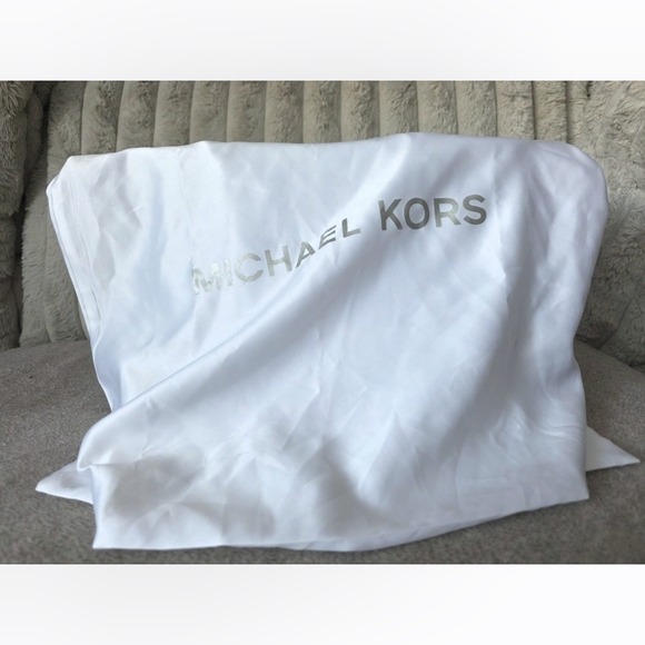 Michael Kors Shiny Black Tote with Gold Accents - Picture 4 of 5